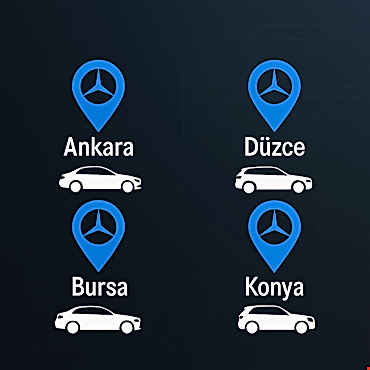 Hasmer Hizmet Noktaları: 4 Şehirde Mercedes-Benz Kalitesiyle Güvenilir Hizmet