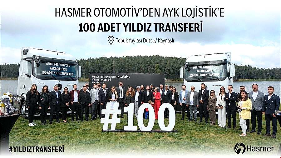Hasmer Otomotiv'den AYK Lojistik'e 100 Adet Yıldız Transferi